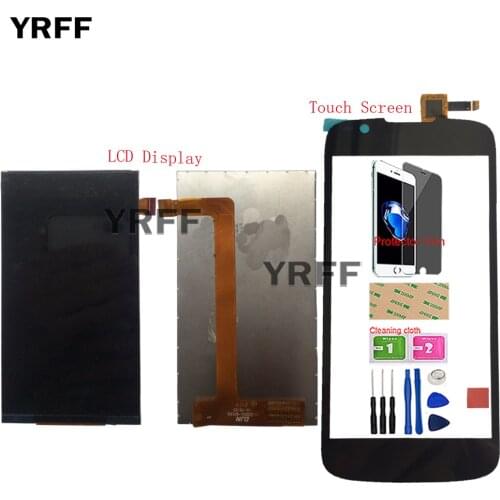 Mobile LCD Display Touch Screen For Fly IQ4413 Quad EVO Chic 3 LCD Display Touch Screen Digitizer IQ 4413 Tools Protector Film