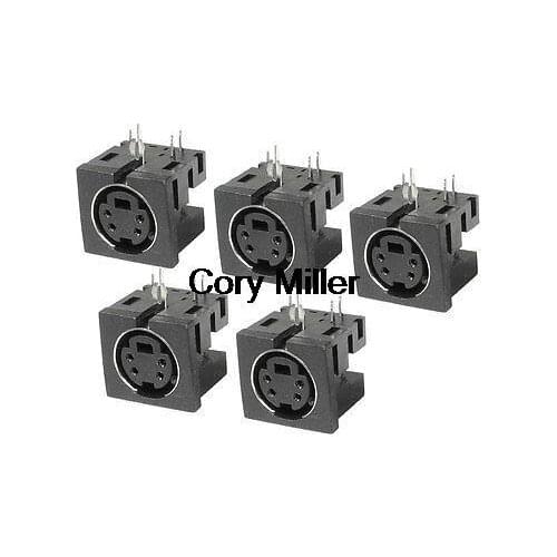 PCB Mount 4 Pin Female S Jack DVD Mini Din Sockets Connectors