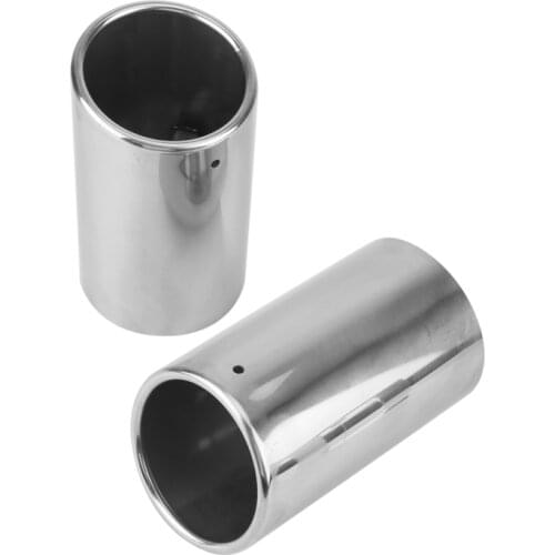 2Pcs Exhaust Tip for Volvo S60 V60 Xc60 2011-2013 Muffler Pipe Tail Pipe End Finisher Chrome Trim Stainless Steel Boxed
