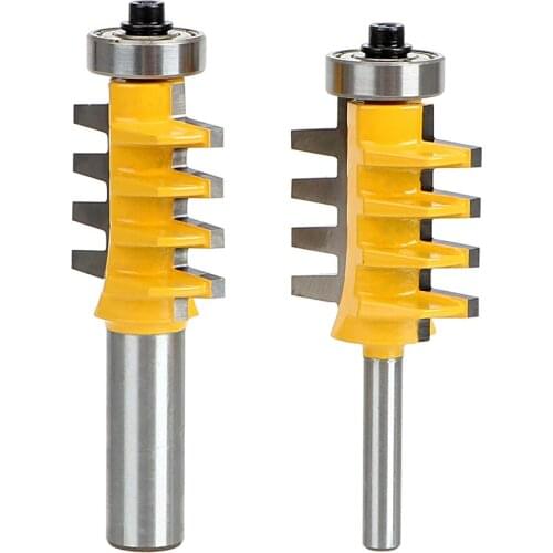 NICEYARD Carpenter Woodworking Tools Milling Cutters Conical Tenon Cutter Rail Reversible Finger Joint Glue Router Bit