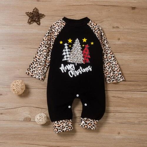 New Baby Girl Christmas Romper Newborn Baby Boys Girls TREE Knitting Romper Babies Winter Warm Playsuit Rompers Outfits Clothing