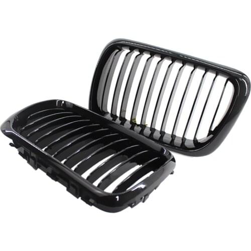 Pair Of Grill Front Hood Inserts In ABS Anti-rust Anti-corrode And Anti-lift For BMW E36