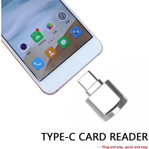 Portable USB Type C Card Reader TF Memory Card Reader for Phone Tablet PC Hot Sale Card Reader Delicate Texture