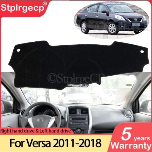 For Nissan Versa Sedan N17 Almera Sunny Latio 2011~2018 Anti-Slip Mat Dashboard Cover Pad Sunshade Dashmat Accessories 2016 2017