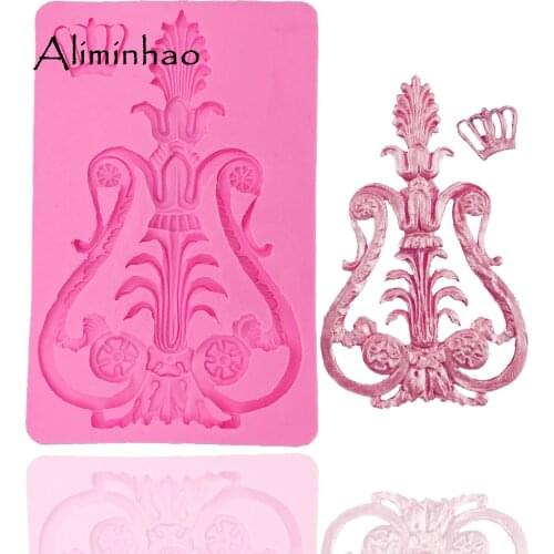B1280 Embossed lace mat silicone mold fondant cake decorating tools chocolate gumpaste mould
