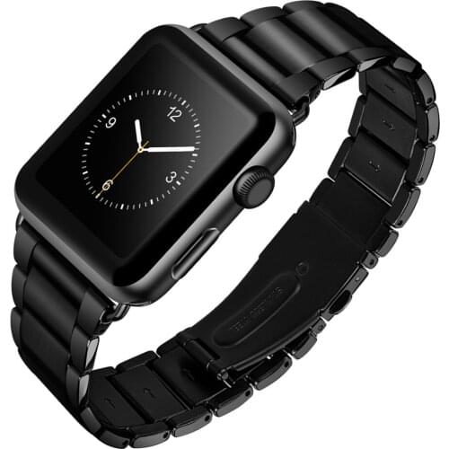 For apple watch strap correas 44mm 40mm Series 5 4 bracelet for iwatch band 42mm 38mm Series 3 2 1 Stainless Steel bands belt