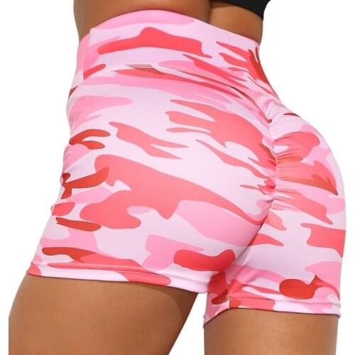 Womens Sexy Camouflage Printed Shorts Summer High Waisted Slim Short Casual Hot Booty Gym Sports Short Pants