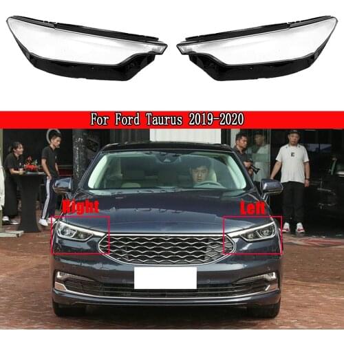 Car Front Headlight Glass Transparent Lampshade Lamp Shell For Ford Taurus 2019 2020 Headlamp Cover Replacement Auto Shell