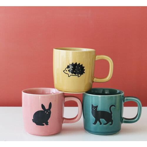 High Temperature Ceramic Underglaze Color Cute Animal Design Mug/Coffee Mug