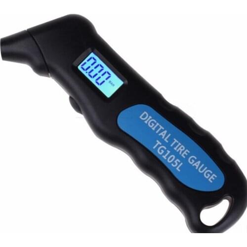 TG105 Digital Display Meter Car Tire Air Pressure Gauge with LCD Manometer Barometers Tester for Car Truck Motorcycle Bike