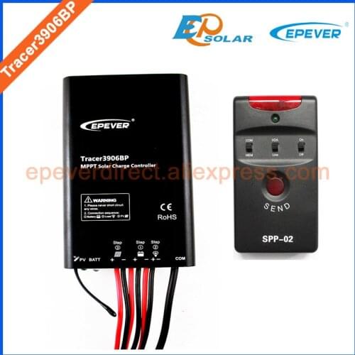 Tracer3906BP+SPP-02 Battery Charger 12V 24V system work MPPT EPEVER Solar regulator super parameters programmer lithium battery