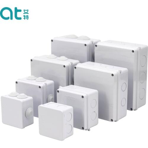 Outdoor waterproof power box ABS plastic IP65 electric control box DIY indoor wire shell connection cable branch junction box
