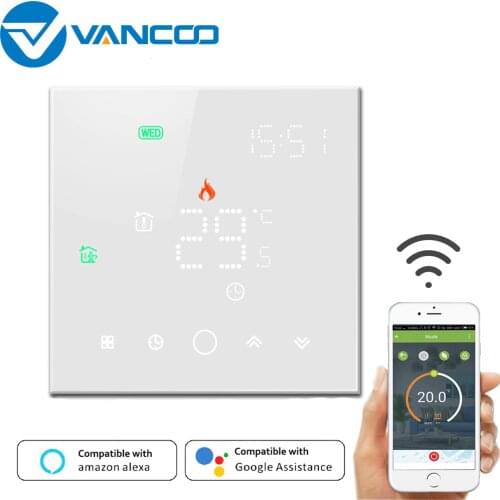 Vancoo Tuya WiFi Smart Thermostat 220v Electric floor Heating Water/Gas Boiler Temperature Controller for Google Home, Alexa