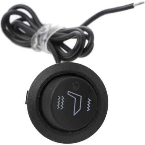 12V Universal 3 Pins Round Heater Motorcycle Car Seat Rocker Switch Control On/Off N0HF
