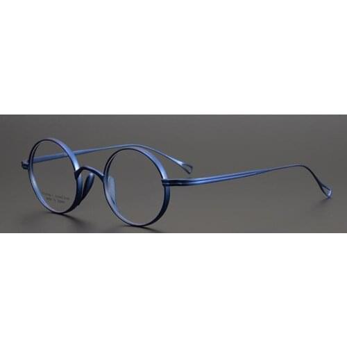Pure Titanium Vintage Small Round Glasses Frame Urltralight Fashion Transparent Glasses Women Men Myopia Reading Glasses Frames