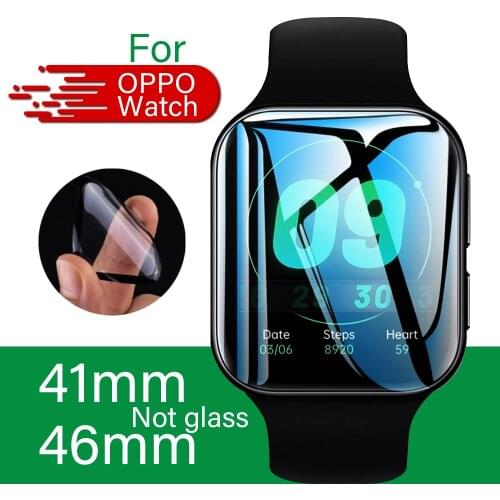 Screen Protection Soft Film Not Tempered Glass For OPPO Watch 3D Full Screen Protector Film for Oppo Watch 46mm 41mm 2PCS