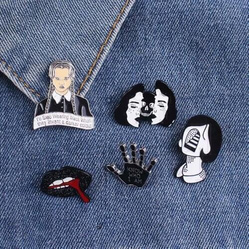 Palm Badge Punk Pin Brooches Clothes Lapel Pin Metal Jewelry Gift Icon Accessories Metal Pins For Clothes Brooch Pin