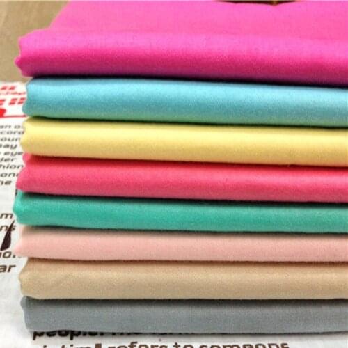 ZY DIY 50x160cm 8 Color Plain Pure Skin Camel Grey Blue Pink Yellow Colors Printed Cotton Fabric For DIY sewing Doll Cloth bed