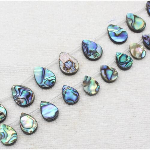 10-18mm Beautiful Multi-Color Abalone Shell Water-Drop Beads 15"For DIYJewelry making!We provide mixed wholesale for all items