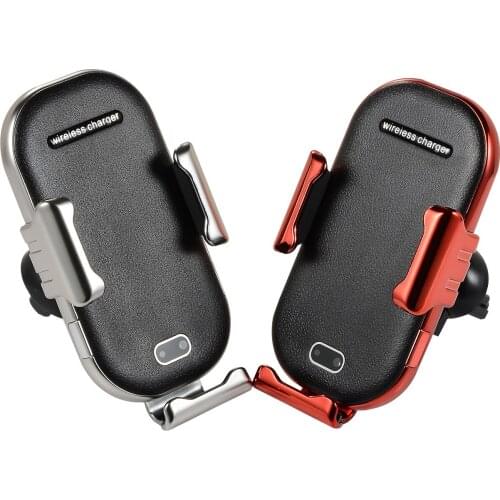 10W Wireless Car Charger X1 Automatic Clamping Fast Charging Phone Holder Mount in Car for iPhone xr Huawei Samsung Smart Phone