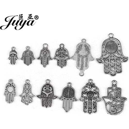 20pcs/lot Variety Styles Hand Shape Charms Antique Jewelry For Pendant Bracelet DIY Handmade Making Accessories Wholesale