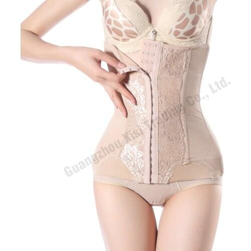 2019 womens steel boning Sexy body shapers tummy trimmer long waist trainer corsets black long waist cincher slimmer Bind belt