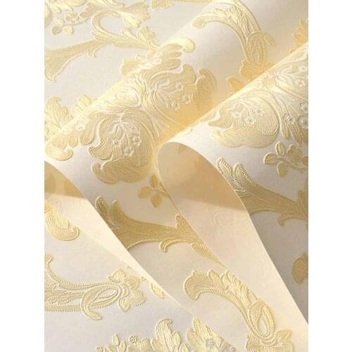 3D three-dimensional embossed non-woven vertical stripes wallpaper living room bedroom TV background wall self-adhesive wallpape