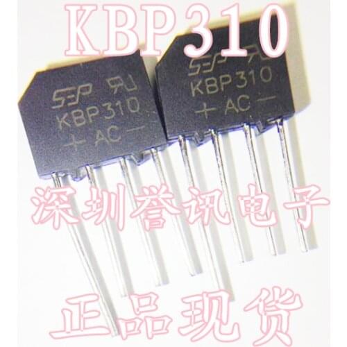 10PCS KBP310 1000V 3A bridge rectifier new and original IC