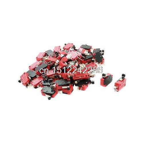 50 Pcs V-155-1C25 Micro Limit Switch Short Roller Lever Arm SPDT Snap Action LOT