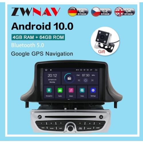 Android 10.0 DVD Player for Renault Megane 3 Renault Fluence 2009 2010 -2015 stereo headunit GPS navigation radio tape recorder