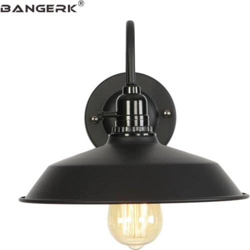 Antique Industrial Edison Wall Lights E27 LED Sconces Switch Black Iron Vintage Loft Wall Lamp Home Decor Lighting Wandlamp