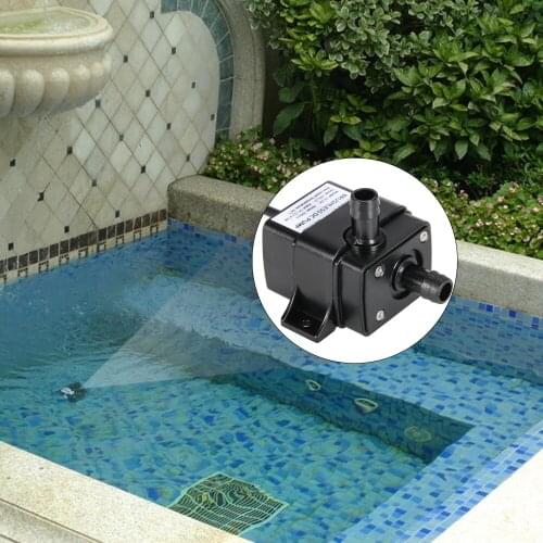 Anself Ultra-quiet Water Pump 240L/H 5W DC12V 9W Brushless Water Oil Pump Waterproof Submersible for Fountain Aquarium Lift 3M