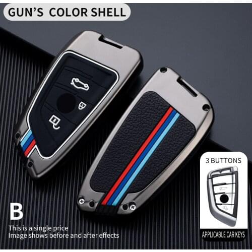 Zinc Alloy Car Key Case Cover Shell for BMW X1 X3 X4 X5 F15 X6 G11 F48 F39 520 Car Accessories Holder Shell Keychain Protection