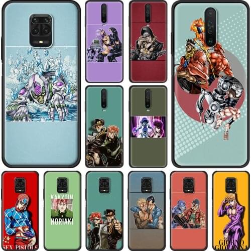 Anime JoJos Bizarre Adventure Phone Case For Xiaomi Redmi Note 9S 9 8 7 10 Pro 8T 9C 9A 8A Soft Silicone Smart Back Cover Funda