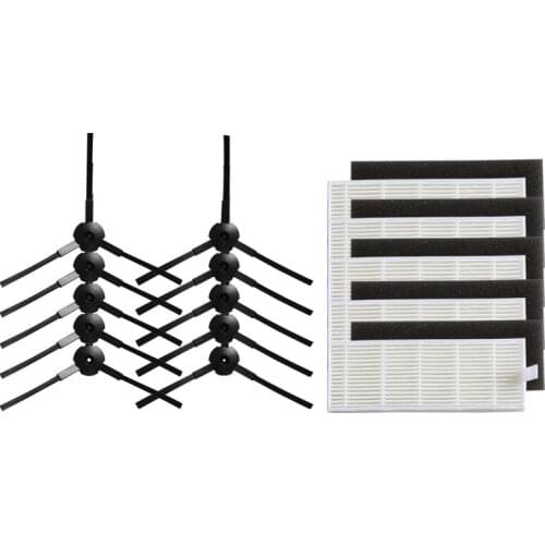 20Pcs/lot Robot vacuum cleaner Hepa filter for ilife A8 parts filter Side Brush robot vacuum cleaner parts