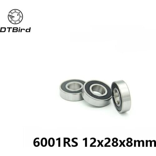 1pcs 6001-2RS 6001RS 6001 RS 12*28*8mm hybrid ceramic ball deep groove ball bearing 12x28x8mm for bicycle part