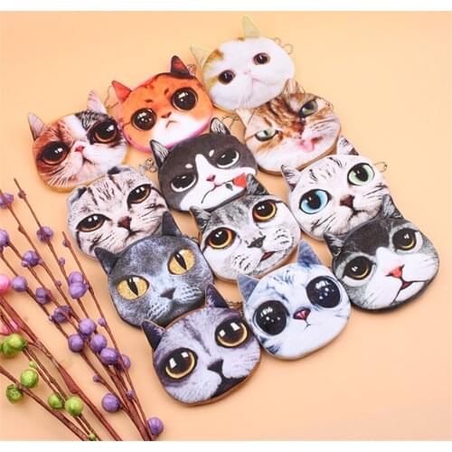 Student’s Cat Carton Purse Key Coin Storage Wallet Woman’s Small Money Bag Key Storage Bag F943