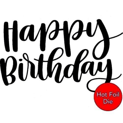 Metal Cutting Dies Happy Birthday Sentence Words For DIY Scrapbooking Embossing Album Paper Cards Dies 2021 New