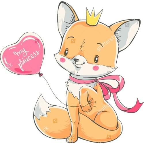 Balloon Princess Fox Girl Metal Cutting Dies Lovely Animals Doll Stencil For DIY Craft Scrapbooking Cards Decorative