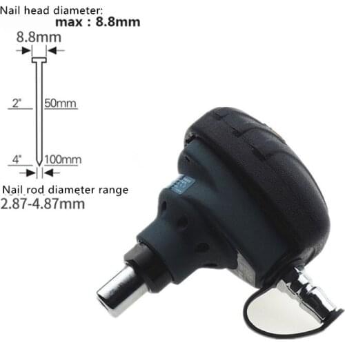 Pneumatic mini handheld nail gun, with ergonomics of electromagnetic tip and light woodworking nail gun