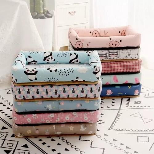 Dog Bed Washable Dog Mat Cooling Summer Pad Mat for Dogs Cat Blanket Sofa Breathable Dog Cat Cushion Cat House Scracher Hundebet