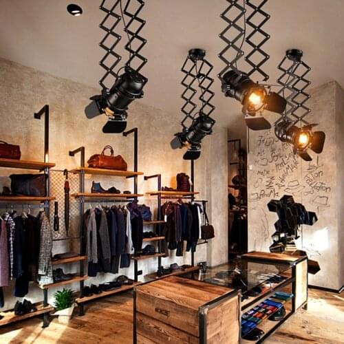 Industrial Black Iron Ceiling Lamp E27 Bulbs Indoor Absorb Dome Light for Living Room Bedrooms Bar