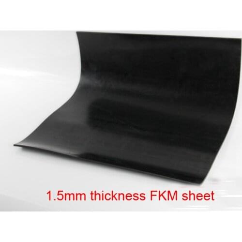 1.5mm FKM rubber plate FLUORINE SHEET Aflas Rubber Sheet FPM Viton sheet fluororubber Oil heat corrosion acid-base resistance