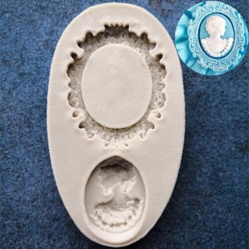 Silicone Cookie Chocolate Fondant Cake Mold Classical European Border Frame A1413