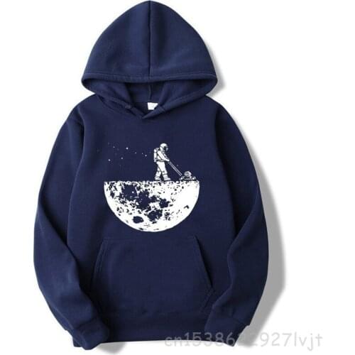 Funny New Fashion Hoodie Astronauts Clean Up The Moon Print Casual Harajuku Hoodie Hip Hop Hooded Hoodies Sweatshirt