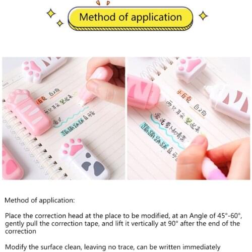 Cat Claw Portable Correction Tape Gift Stationery Student School Office Supply K3KB