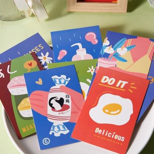 Yisuremia 30Pcs Dreaming Series Kawaii Greeting Card Postcard Birthday Message Letter Envelope Gift Card Set