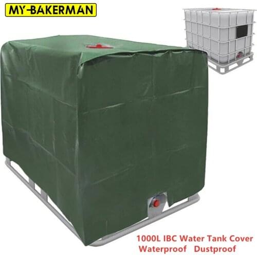 Green IBC container 1000 liters aluminum foil waterproof and dustproof cover rainwater tank Oxford cloth UV protection cover
