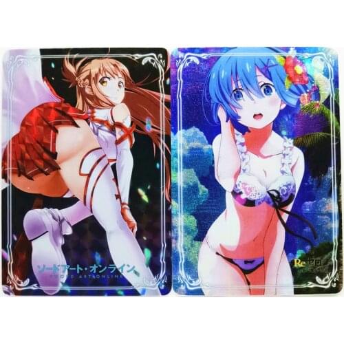 Life In A Different World From Zero Rem Yuuki Asuna ACG Sexy Toys Hobbies Hobby Collectibles Game Collection Anime Cards
