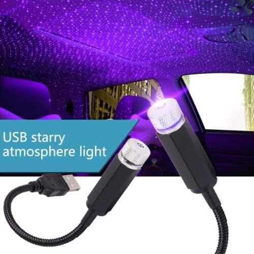 Car Styling USB LED Atmosphere Ambient Star Light For Hyundai Tucson 2017 Creta Kona IX35 Solaris Accent I30 Santa Fe